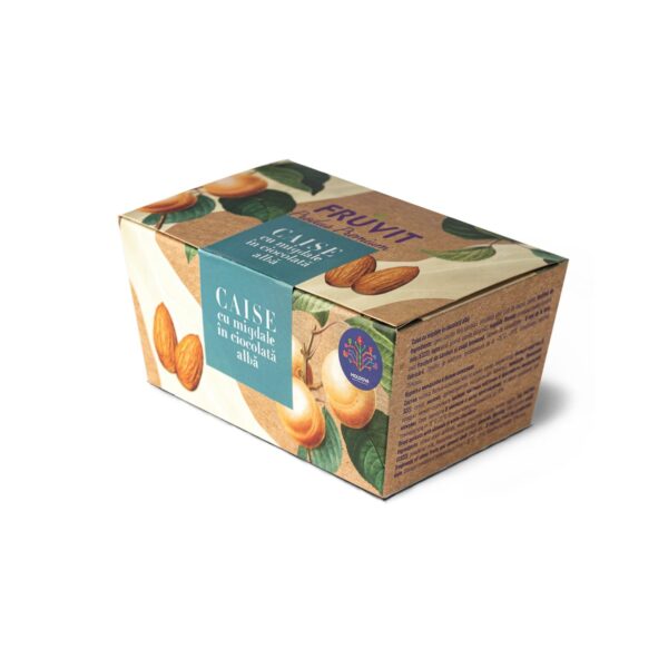 Caise cu migdale în ciocolată albă Fruvit 350g