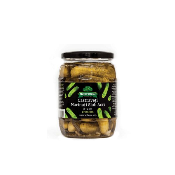 Castraveţi marinaţi (3-6 сm) 720ml