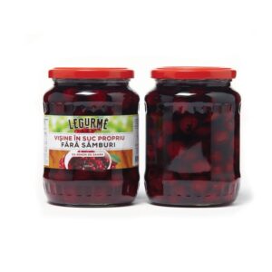 Vișine în suc propriu fără sâmburi 720ml